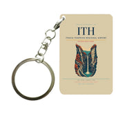 Thumbnail for Ithaca Tompkins Regional Airport (ITH) design on beige key chain