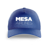 Thumbnail for Mesa Airlines logo printed on blue cap
