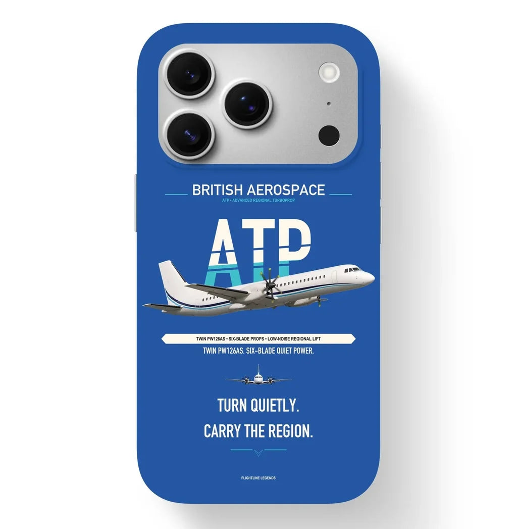 British Aerospace ATP Case design on blue iphone case