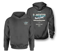 Thumbnail for Tecnam P-Mentor design on dark gray double-side hoodie, double-side print