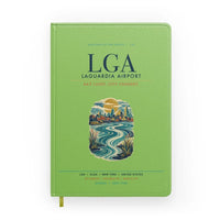 Thumbnail for New York LaGuardia Airport (LGA) design on light green notebook