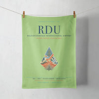 Thumbnail for Raleigh-Durham International Airport (RDU) design on light green towel