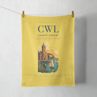 Thumbnail for Cardiff Airport (CWL) design on yellow towel