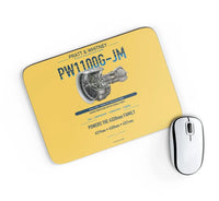 Thumbnail for PW1100G-JM design on yellow rectangle mouse pad