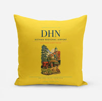 Thumbnail for Dothan Regional Airport (DHN) design on yellow pillow