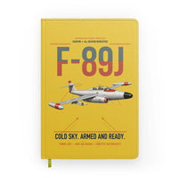 Thumbnail for F-89J Scorpion design on yellow notebook