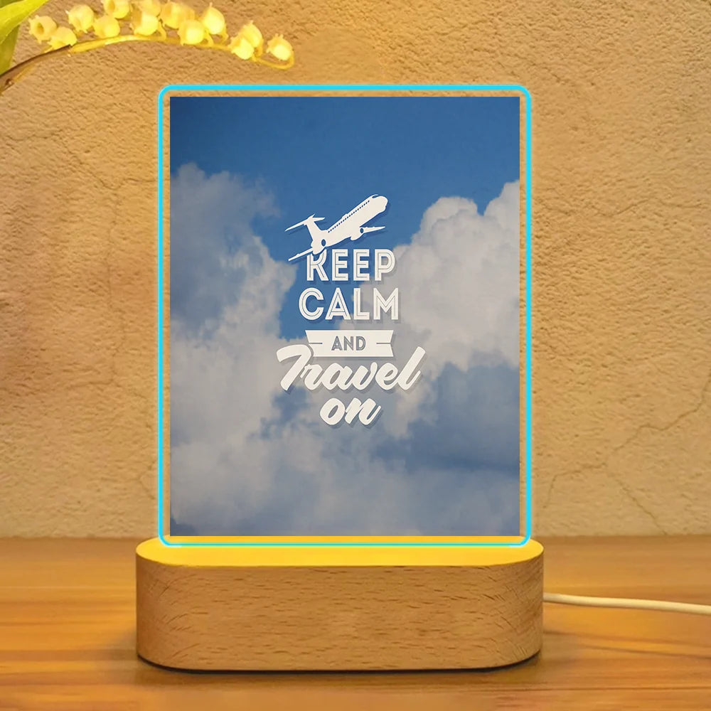 Keep Calm and Travel Lamp - view 3