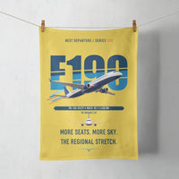 Thumbnail for Embraer E190 design on yellow towel