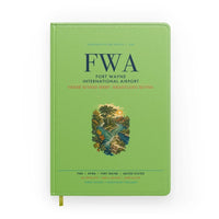 Thumbnail for Fort Wayne International Airport (FWA) design on light green notebook