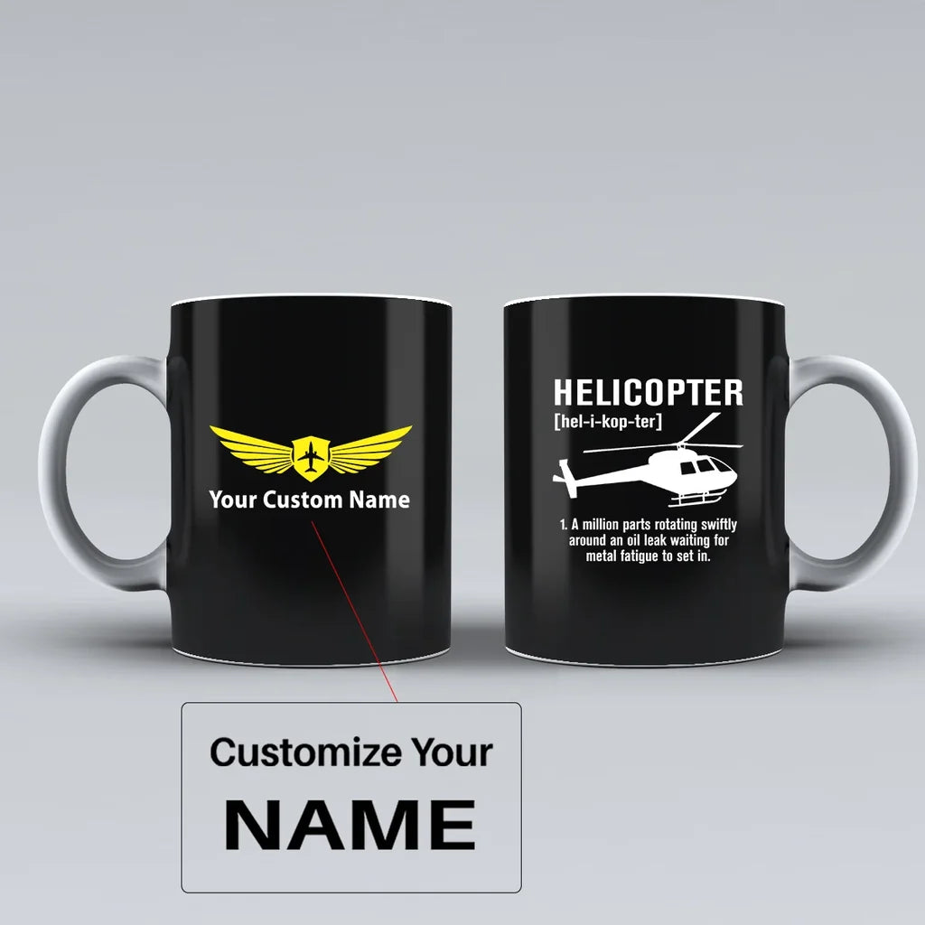 Customisable Helicopter Mug - view 3