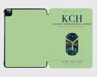 Thumbnail for Kuching International Airport (KCH) design on light green ipad tablet case