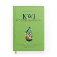 Thumbnail for Kuwait International Airport (KWI) design on light green notebook