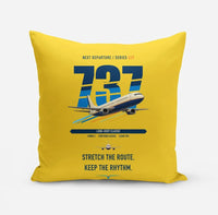 Thumbnail for Boeing 737-400 Classic design on yellow pillow