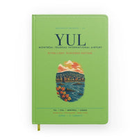 Thumbnail for Montréal–Trudeau International Airport (YUL) design on light green notebook