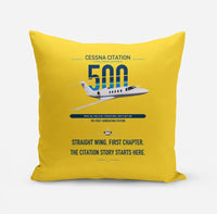 Thumbnail for Cessna Citation 500 - Citation I design on yellow pillow