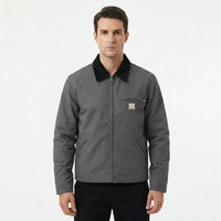 Thumbnail for Thick Style Workwear Canvas Jacket - view 5