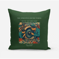 Thumbnail for VINTAGE G4470 - The Apprentice And The Turbine - Designed Pillows design on darkgreen
