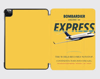 Thumbnail for Bombardier Global Express design on yellow ipad tablet case