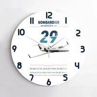 Thumbnail for Bombardier Learjet 29 design on white no frame wall clock
