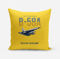 Thumbnail for B-58A Hustler design on yellow pillow