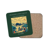 Thumbnail for The Desert Landing Ground - Designed Coasters design on dark green 1-piece