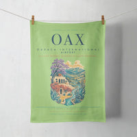Thumbnail for Oaxaca International Airport (OAX) design on light green towel