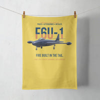 Thumbnail for F6U-1 Pirate Fire Built in the Tail design on yellow towel