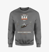 Thumbnail for Robinson R44 Raven II design on gray sweatshirt