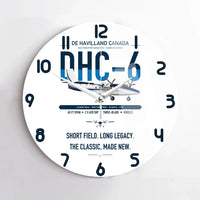 Thumbnail for DHC-6 Twin Otter Classic 300-G design on white no frame wall clock