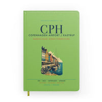 Thumbnail for Copenhagen Airport Kastrup (CPH) design on light green notebook