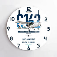 Thumbnail for Cessna 162 Skycatcher design on white no frame wall clock