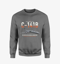 Thumbnail for C-141B Starlifter design on gray sweatshirt