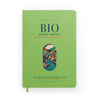 Thumbnail for Bilbao Airport (BIO) design on light green notebook