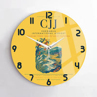 Thumbnail for Cheongju International Airport (CJJ) design on yellow no frame wall clock