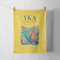 Thumbnail for Kamloops Airport (YKA) design on yellow towel