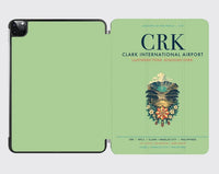 Thumbnail for Clark International Airport (CRK) design on light green ipad tablet case