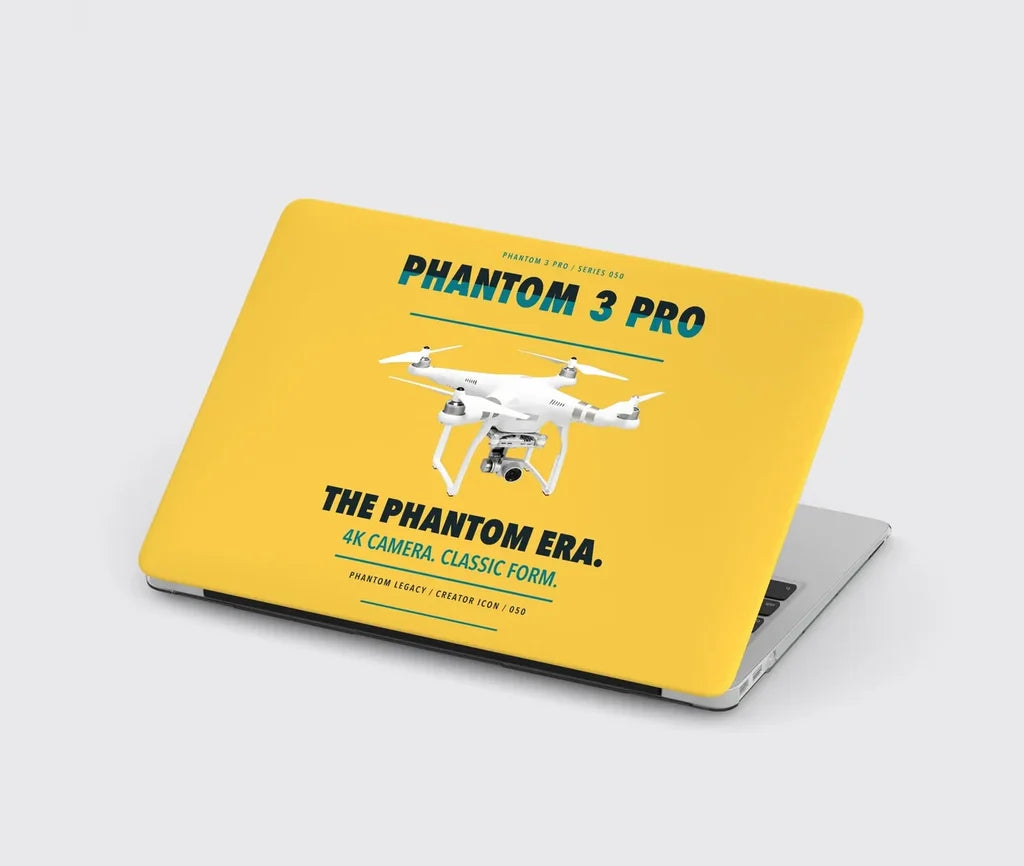 DJI Phantom 3 Professional design on yellow MacBook case