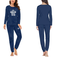 Thumbnail for Sukhoi Superjet 100 & Plane women pajamas - Dark Blue