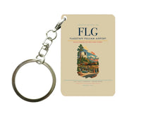 Thumbnail for Flagstaff Pulliam Airport (FLG) design on beige key chain