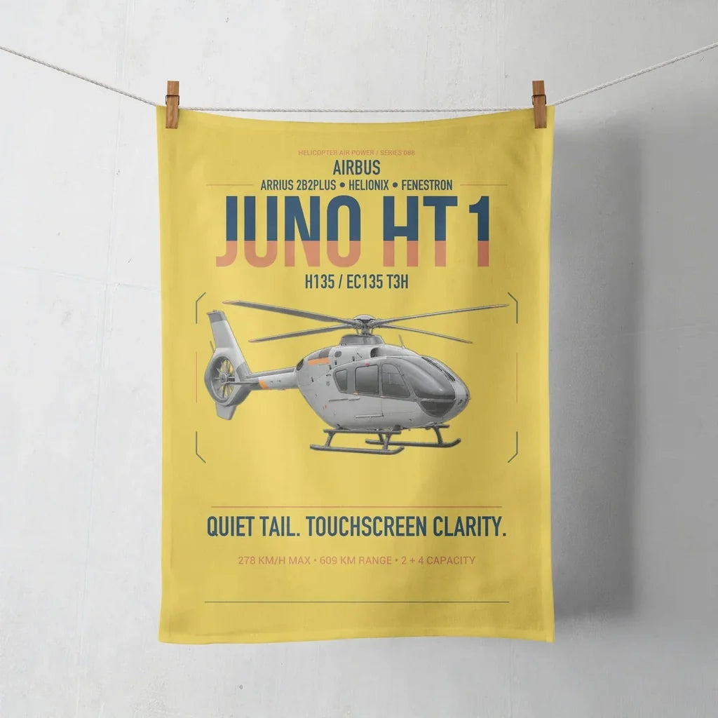 Airbus H135 Juno HT1 design on yellow towel