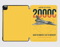 Thumbnail for Dassault Mirage 2000C RDI design on yellow ipad tablet case