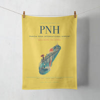 Thumbnail for Phnom Penh International Airport (PNH) design on yellow towel
