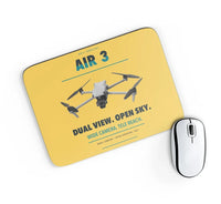 Thumbnail for DJI Air 3 design on yellow rectangle mouse pad