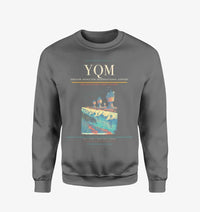 Thumbnail for Greater Moncton International Airport (YQM) design on gray sweatshirt