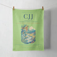 Thumbnail for Cheongju International Airport (CJJ) design on light green towel