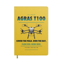 Thumbnail for DJI Agras T100 design on yellow notebook