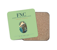 Thumbnail for Madeira Cristiano Ronaldo Airport (FNC) design on light green 1 piece coaster