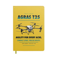 Thumbnail for DJI Agras T25 design on yellow notebook