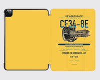 Thumbnail for CF34-8E design on yellow ipad tablet case