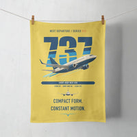 Thumbnail for Boeing 737-700 NG design on yellow towel